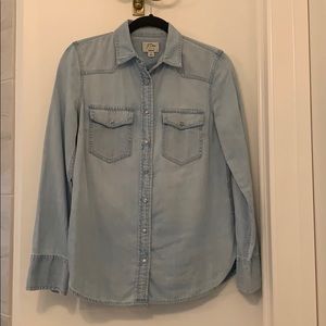 J Crew light denim shirt